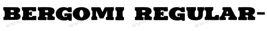 Bergomi Regular字体转换
